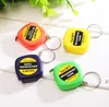 Mini 1m Tape Measure With Keychain Small Steel Ruler Portable Pulling Rulers Retractable Tape Measures GWF14082