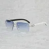 Drobne akcesoria Naturalne okulary Drewna Mężczyźni Czarny Biały Buffalo Róg Oversize Starożytne Kwadratowe Eyeglasses Oculos Gafas Akcesoria Francuski