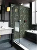 النمط الأمريكي ريترو مصنع المرحاض خلفيات الحمام زهرة قطعة شرفة الشرفة جدار البلاط ضيف مطعم بلاط المطبخ