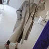 Kış Bej Zarif Yün Karışımı Kadın Kore Moda Siyah Uzun Mont Vintage Minimalist Yün Palto Deve Büyük Boy Dış Giyim 201218