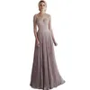 Elegant Pleats Long Mother Of The Bride Dresses 2022 A Line Chiffon Formal Evening Gowns Lace Half Sleeve Plus Size Wedding Guest Dress