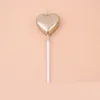 2020 Heart Shape Candle Love Candles Mini Candle Birthday Cake Decor Candles Valentine's Day Decoration 5 Colors Wholesale