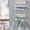 Lodówka magnetyczna Półka Ręcznik Ręcznik Ręcznik Ręcznik Magnetyczny Rack Spice Hang Rack Ozdobny Metalowy Półka Organizator Kuchenny