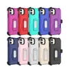 Armor 3 in 1 TPU PC Phone Cases With Black Clip Card Shockproof Cover For iphone 13 12 11 MOTO G STYLUS 5G case