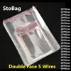 Stobag 100pcs واضحة لذات اللصق الخلوي السيلوفان حقيبة ختم الأكياس البلاستيكية لملابس التغليف الحلوى