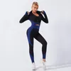 2 peça conjunto feminino sem costura terno esportivo ginásio roupas de treino roupas esportivas fiess colheita superior cintura alta leggings yoga set6132210