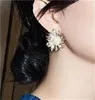 Sun Flower Ear studs imitatie parel oorbellen metalen vergulde vrouwen stud mode-sieraden accessoires 1 5SF L2
