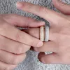 925 Sterling Silver Rings Betrokkenheid Wedding Sets Hip Hop Designer Sieraden Men Diamond Love Ring Iced Style Charms3126164