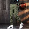 Moda Tactical Cargo Spodnie Mężczyźni Sport Joggers Casual Streetwear Hip Hop Slim Fit Spodnie 220311