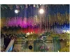 110cm långa 3 grenar för en bit konstgjord blomma silke wisteria vinstockar fest bröllop dekoration