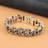 Hommes Chunky Style Argent Bracelet Coréen Chinois Style Hipster Bracelet Personnalité Creative Cadeau Réservoir Chaîne