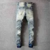 designer Jeans Amirrss pantaloni da uomo Trend moda nuovissimi jeans con patch buco leggings aderenti elastici 683 IOAN