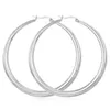 Real 18K Gold Silver Plated Big Hoop Earrings for Women Large Stainless Steel Round Circle Hoops Earring Lightweight No Fade Color9101386