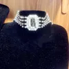 Boutique strass lucido bowknot sexy collana girocollo gioielli per donna maxi collana alla moda breve dichiarazione