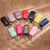 Bolsa de llaves de cuero Tarjeta Keycase DIY Coche Multi Color Accesorios de moda Anti Losing Mujer Hombre Titular de llaves Multi Función Regalos 12yb K2