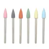 6pcs Rubber Nail Drills Bits Nails Buffer Cuticle Cutter for Electric Drill Manicure Pedicure Tools