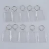 2020 Acrylic Plastic Blank Keyrings Insert Passport Photo Frame Keychain Picture Frame Keyrings Party Gift