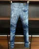 2022 Jeans de qualité supérieure New Mens Designer de luxe D2 Denim Jeans Trous Pantalon Dsquare Biker Pantalon 2 # A373