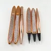 Wholesale Magnet-free Glue-free Eyeliner Pen Silver Rhinestone Transparent Black Adhesive Eye Liner For Strip Mink Lash