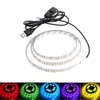 USB LED Strip Light 5V TV Bakgrund Flexibelt bandband med ON / OFF SWITCH SMD2835 60LEDS / M Skåp Rope Tape Lampa