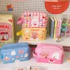 Nxy Cosmetic Bags Cartoon Bear Lady Portable Lovely Large Capacity Girls Pen Storage Washing Hot 220302