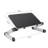 Aleación de aluminio portátil portátil plegable ajustable escritorio para ordenador portátil soporte de mesa bandeja Notebook Lap PC mesa de escritorio plegable