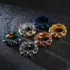 Rock Coloré Vélo Montre Bande Chaîne Anneaux Hommes Femmes Taille 6-12 Hiphop En Acier Inoxydable 8mm 10mm Bracelet Lien Bagues Mâle Bik306U