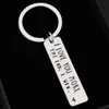 Nowość stal nierdzewna Kreeyring I Love You bardziej End I WIN I Para Personalize Key Keychain Holders6201536