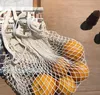 Сумки для покупок сумочки Shopper Tote Mesh Net Woven Cotton Bags String Musterable Fruit Sumbag reu sqcgli dhseller2010