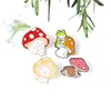 Cartoon Vegetable Mushroom Brooches Brothers Fashion Cute Enamel Pins Plant Frog Cat Animal Badge Costume Decoration Gift6058051