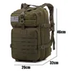 Designer- 50L grande capacidade homem tático mochilas sacos militares à prova d 'água esporte ao ar livre caminhadas saco de camping mochila