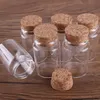 12 stycken 80ml 47 * 70 * 32mm Glasflaskor med korkar Spice Jars flaskor Glasbehållare Bröllop Farours