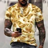 Nxy мужские футболки 2022 летний с коротким рукавом трехмерной узор 3D печать футболка модная уличная одежда размер 5XL 0314