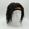 Vsllwq lustige Hut Unisex Beanies Perücke Zopf Hüte jamaikanisch gestrickt Rasta Haarkappe Männer und Frauen Mode Haarband Dreadlocks