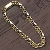 Mens Högkvalitativa Bling-kedjor 16mm 18 / 20ink guldpläterad CZ Stone Cuban Chain Halsband Armband för män Punk Smycken