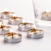 Velas de luz de chá, viagem branca sementes, peça central, vela decorativa do casamento, tempo de queimadura de 4 horas, cera pressionada, 50 massa lj201018