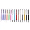 Black Ballpoint Pens Fine Crystal Fashion Creative Stylus Touch Pen For Writing Stationery Office School Ballpen KK6612