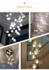 크리스탈 샹들리에 현대 거실 교수형 램프 계단 공 조명 주방 로비 LED 실내 조명
