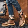 Casual Shoes Mens Boots Brown Black Winter Boots leather comfortable Ankle Martin Boots outdoor sports sneakers size eur 40-44