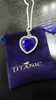 Titanic Heart of the Ocean Halsketten für Frauen blau romantische Anhänger Halskette WTIH Velvet Bag Ganzes Drop12659