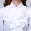 Блузка рубашка женщины мода блузки повседневные рубашки элегантные вздохнутые воротник офис женская одежда весна дешевая одежда China Y200402
