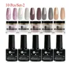 Nagel glitter dopppulver set 10g holografik glittery damm naturligt torrt dippning system kit4911041