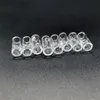 Glass Filter Tip Flat Round Mouth Smoking Accessories OD 8mm 12mm Length Approx 30mm 35mm Clear Colorful Holder With 2 Hills For Dry Herb Tobacco Cigarette Rolling