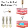50 st 0,3 ml 0,5 ml ampullhuvud för hyaluron penna adapter nål mesoterapi stötsäkra kuddar kepsar skönhetsverktygstips