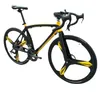 52 cm Dubbele schijfrem racefiets fietsolie schijf 20 snelheid 22 snelheidsstad ras fietsen aluminium spierframe fietsen