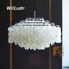 Creative Shell Подвесная лампа Nordic Wind Chime Howing Light Hotel Гостиница Спальня Кафе Пекарня Арт Деко Железное Подвесное освещение