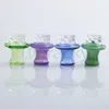 New Style Smoke Glass Spinning UFO Cap 25mmOD Heady Caps For Quartz Banger Nails Glass Water Bongs Dab Rigs Pipes