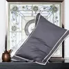 Chic Home Hotel Brief Style Silky Mjuk Egyptisk Bomull Bedroom Duvet Cover Beding Set Bed Sheet Pillowcase Queen King Size 4pcs T200706