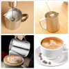 Espuma eléctrica Espumador de leche Espumador de café de acero inoxidable de mano Mezclador Batidor Batidor de huevos de cocina Mezclador de bebidas duradero con USB Chargi