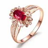 Gemstone Rings for Women Men Beautifully Ring Fashion Brand Engagement Wedding Rings Diamond Crystal 18K Gold plated Wedding Diamond rings